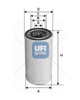 Oil Filter FILTRO OLIO - 190.48 TURBOSTAR Ufi