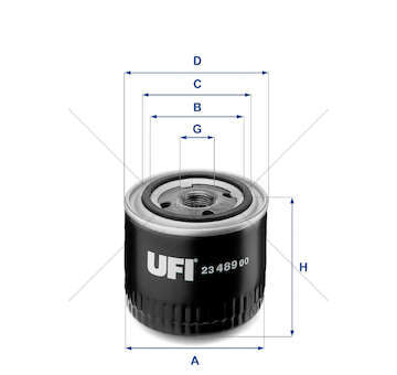 Oil Filter FILTRO OLIO - F1AE0481 - 35C10 JTD Ufi
