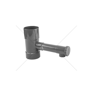 Okapový sběrač dešťové vody s ventilem 80mm IBCLZ1-080