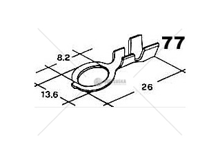 Oko kabelové 8,2 mm 1,5-4mm vodič