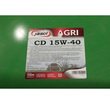 OLEJ AGRI CD JASOL 15W40 200L JASOL CD15200