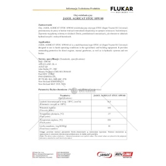 OLEJ HYDR-PRZEKL.AGRICAT STOU 10W40 200L JASOL 0590179793239