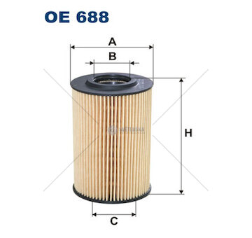Olejový filter audi a4 b5 94> 2.0 tdi WFIL OE 688