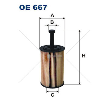 Olejový filter citroen berlingo 96> 1.6 16v WFIL OE 667
