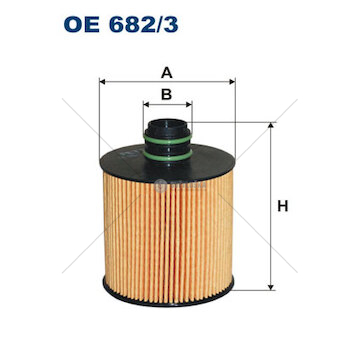 Olejový filter fiat ducato 06> 2.0 jtd oe 682/3