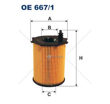Olejový filter fiat scudo 07> 1.6 jtd oe 667/1