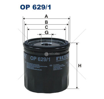 Olejový filter ford transit connect 13> 1.6 WFIL OP 629/1