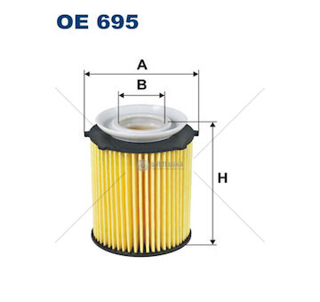Olejový filter mercedes e w210 95> w212 e 250 WFIL OE 695