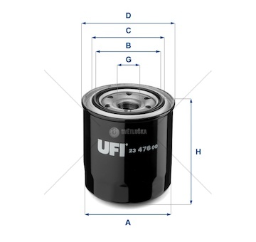 Olejový filter - toyota avensis 2.0d-4d/ corolla 2.0d-4d/ rav4 2.0tdi 05> WUFI 23.476.00