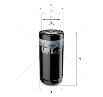 Olejový filter - truck WUFI 23.106.01