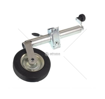 Opěrné kolečko pro přívěs KM-01 PROFI průměr 48mm 150kg + držák opěrného kolečka