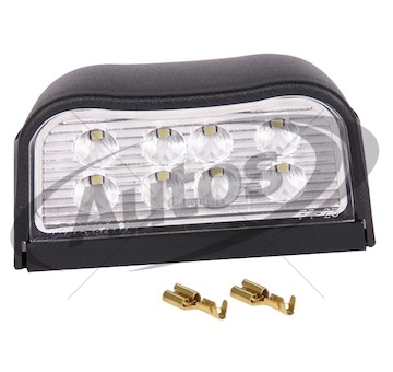 Osvětlení spz boční 12v/24v 8xled, černé, bez kabelu 0101838_A