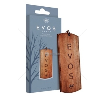 Osvěžovač vzduchu do auta k2 evos grace valkiria, závěsná dřevěná destička V044_A