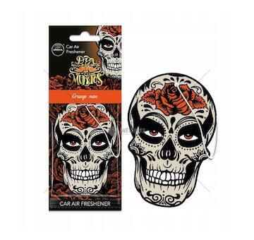 Osvěžovače vzduchu AROMA CAR MUERTOS Skull Orange Man Island Driftwood