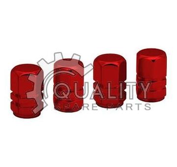 Ozdobné kryty ventilků červené