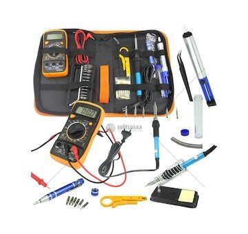 Pájecí sada, hrotová pájka 60 W, multimetr, s příslušenstvím MAR-POL