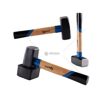 Palice kovová na dlažbu 2kg, s gumovým krytem GEKO
