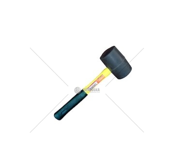 Palička gumová s fiberglassovou rukojetí 90 mm/černá