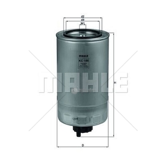 Palivový filtr MAHLE KC 186