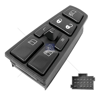 Panel ovládání /okna, zamykání, vyhřívání a natáčení zrcadel/ volvo fh12,fh16,fm10,fm12 0043157_A