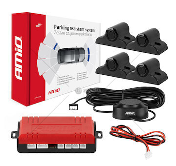 Parkovací asistent Buzzer 4 senzory černé TRUCK 19mm