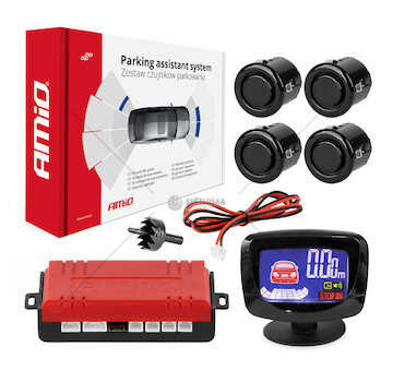 Parkovací asistent LED-GRAF 4 senzory černé 