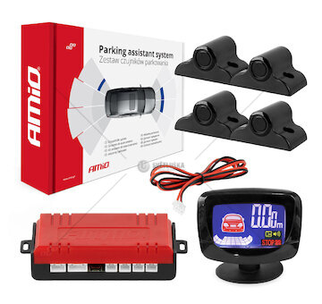 Parkovací asistent LED-GRAF 4 senzory černé TRUCK 19mm