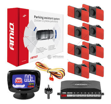 Parkovací asistent LED-GRAF 8 senzorů černá vnitřní 16,5mm