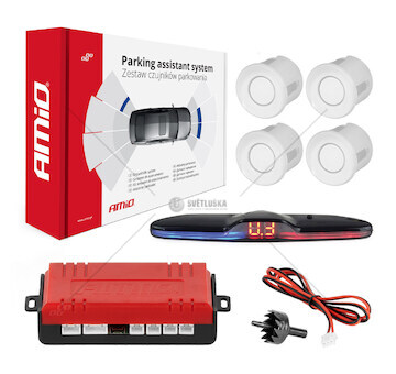 Parkovací asistent MAX LED 4 senzory bílé