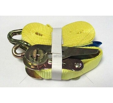 Pás upínací  0,5t/25mm/ 4m s hákem (2x) žlutý 0065953_A