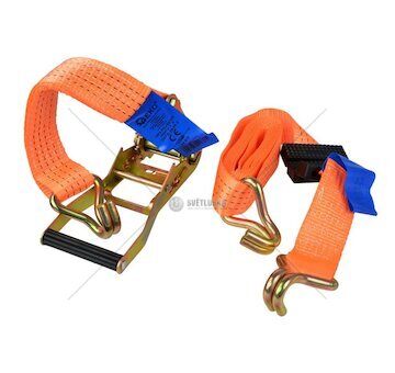 Pás upínací ráčnový s háky, 3 m x 50 mm, 4t GEKO