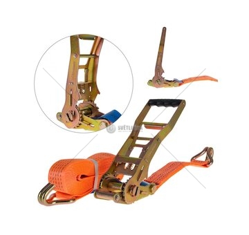 Pás upínací, s ráčnou ERGO a hákem, 10mx50mm, 5t GEKO