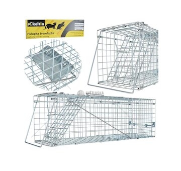 Past na kuny, lasičky a potkany, 60 x 21 x 18 cm, skládací, kovová  KELTIN