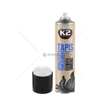 Pěna aktivní +kartáček na čištění čalounění, koberců,obuvi a dalších látek k2 tapis, 600ml 0446592_A