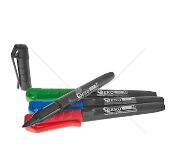 Permanentní popisovač 4 barvy, 4mm, sada 4ks GEKO
