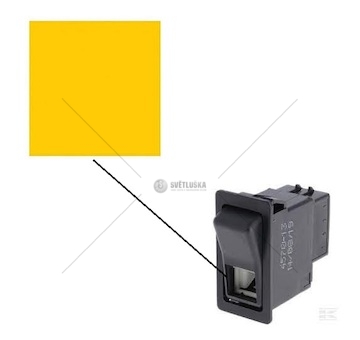 Piktogram/sklo žluté bez symbolu - kolébkového vypínače 0068546_A