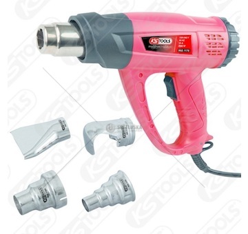 Pistole horkovzdušná 220v/2000w s příslušenstvím, regulace teploty od 50°c do 650°c 0567419_A