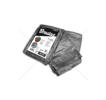 Plachta zakrývací šedá 4x5m, 200g BRADAS