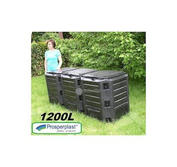 Plastový kompostér 1200l, černý MODULE COMPOGREEN