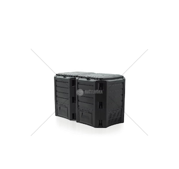 Plastový kompostér 800l, 2 moduly - černý MODULE COMPOGREEN