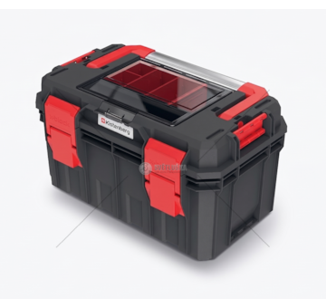 Plastový kufr, box na nářadí KXSA4530F X-BLOCK SOLID TOOLBOX ALU LOG KISTENBERG