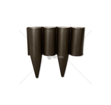 Plastový obrubník - palisáda 2,5m, 225mm, hnědá PALGARDEN
