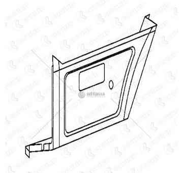 Plech stupačky KABINY MB  381/85