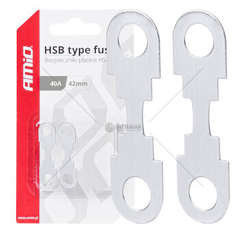 Ploché páskové pojistky FLAT HSB 42mm 40A AMIO-03498