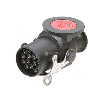 Plug, coiled cable SPINA 15P/24V ISO 12098 CONTATTI A CRIMP JAEGER