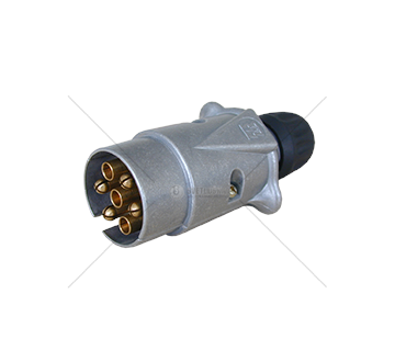 Plug, coiled cable SPINA 7 POLI 12 V AL CONTATTI JAEGER