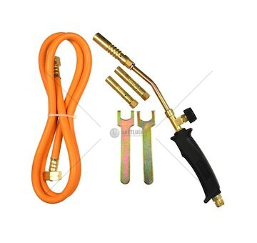 Plynový hořák, 3 koncovky (13, 15, 17 mm), hadice 150 cm - GEKO