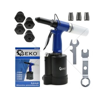 Pneumatická nýtovačka, nýtovací pistole 2.4-4.8mm GEKO