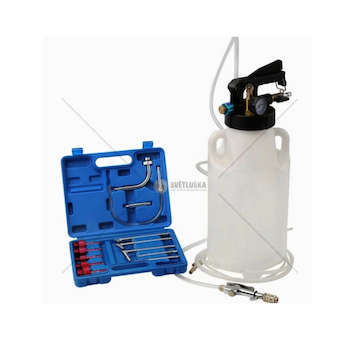 Pneumatická plnička oleje automatických převodovek ATF, s adaptéry, 8 l - QUATROS