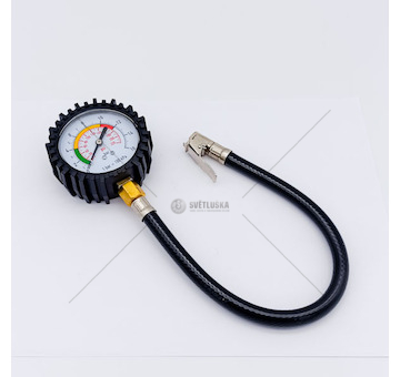 Pneuměřič 0-10 BAR s manometrem a hadičkou